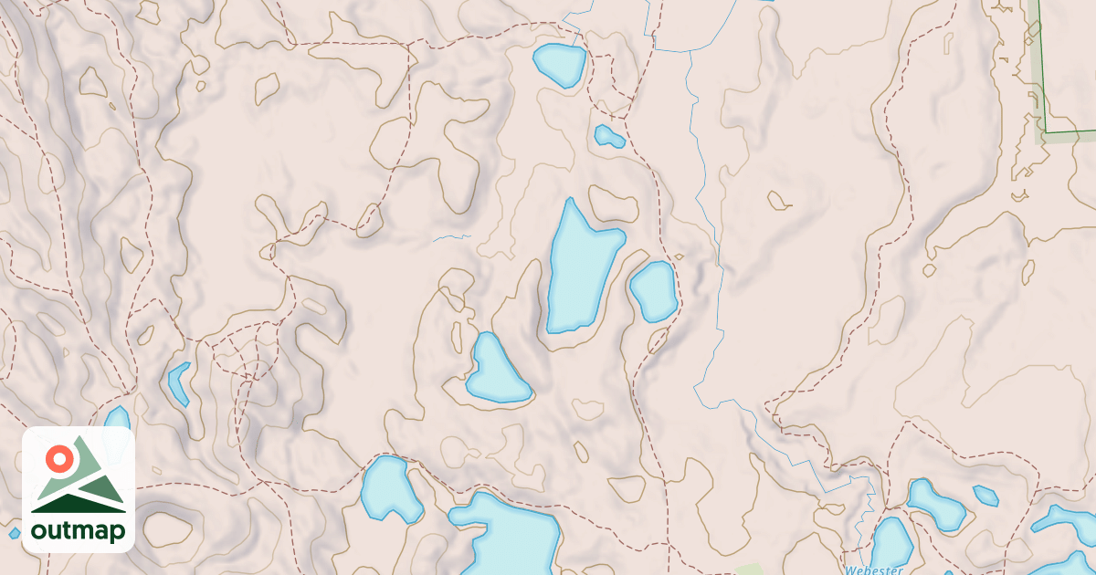Map of Ortonville Rec. Area Snowmobile Trail;ortonville Rec. Area Equestrian Trail