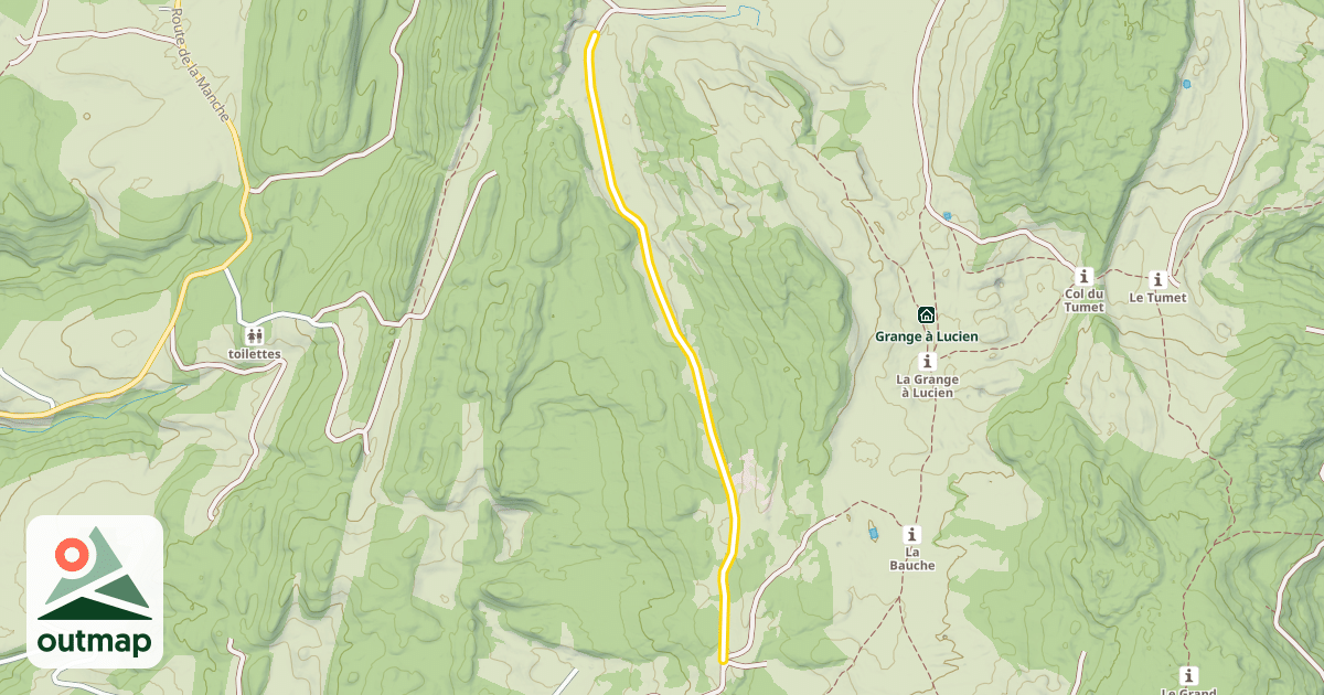Map of Route de la Tour