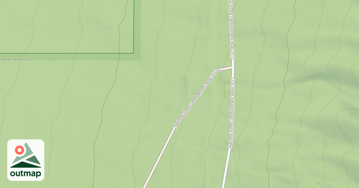 Map of COPPER FALLS G