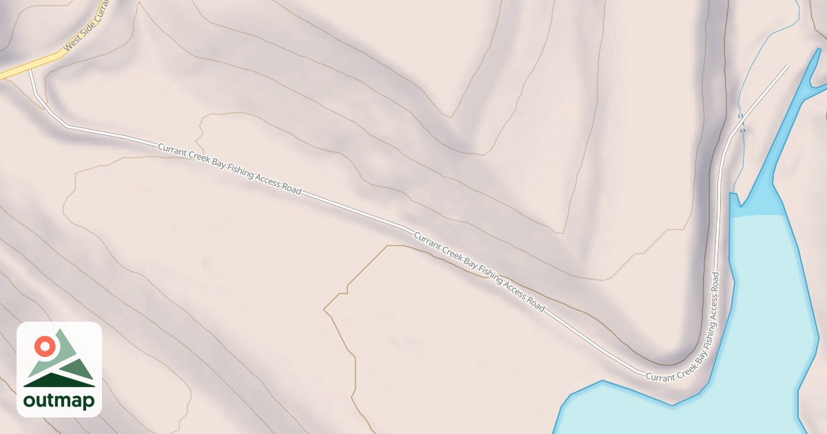 Map of CURRANT CR. BAY FISHING ACCESS