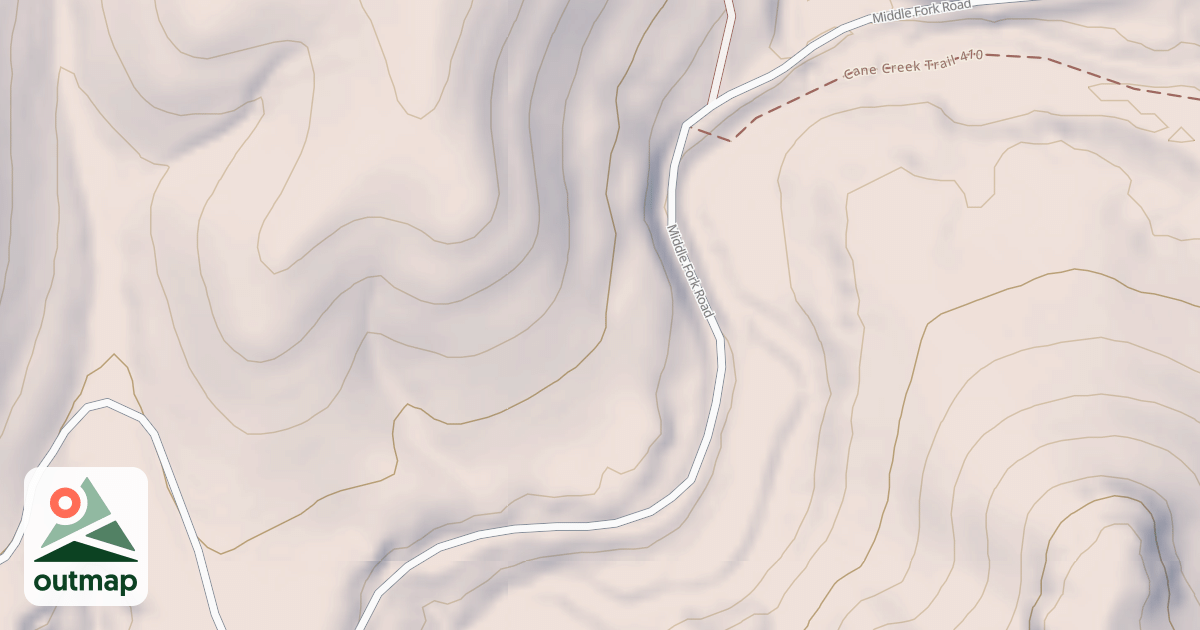 Map of CANE CREEK