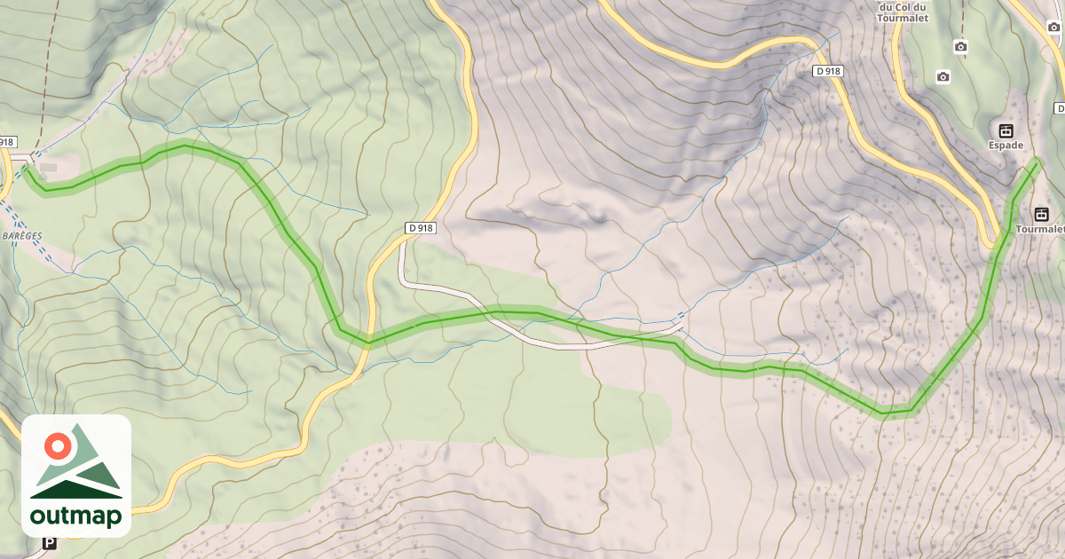 Map of Tourmalet