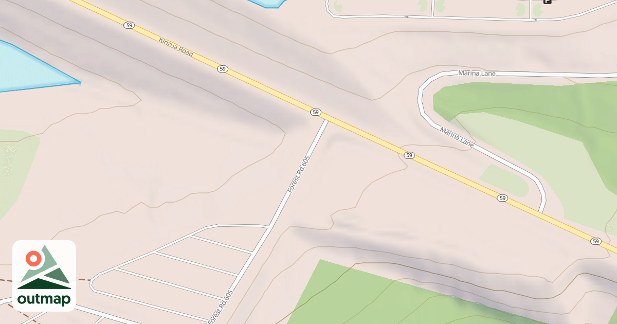 Map of KINZUA BEACH - B