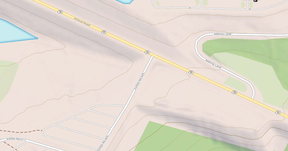 Map preview of KINZUA BEACH - B