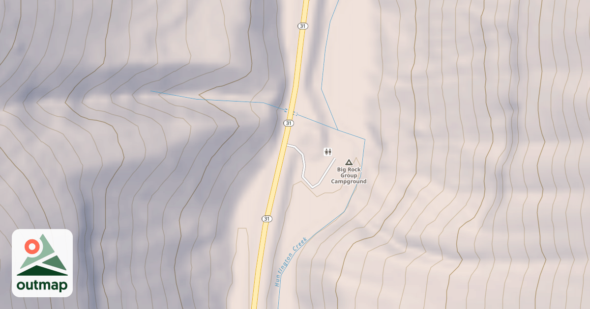 Map of BIG ROCK CAMPGROUND
