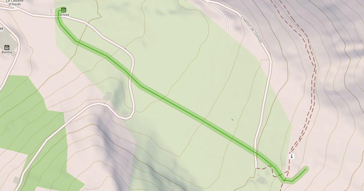 Map preview of L'Etrivaz