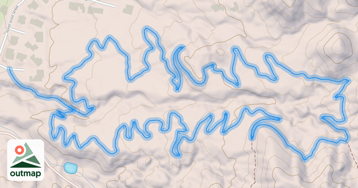 Map of 13th Hole Trail