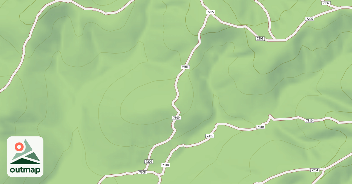 Map of USFS Motor Vehicle Use Map Trails 19507