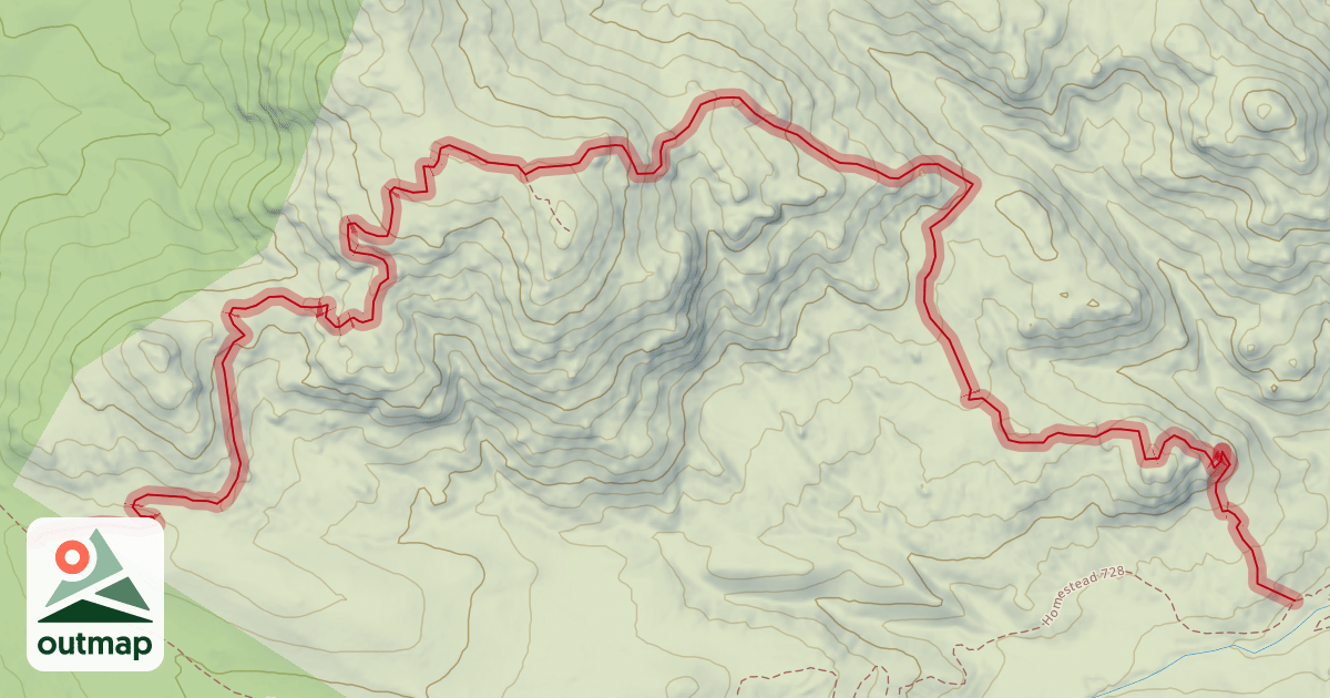 Map of Raspberry Ridge / Blackjack