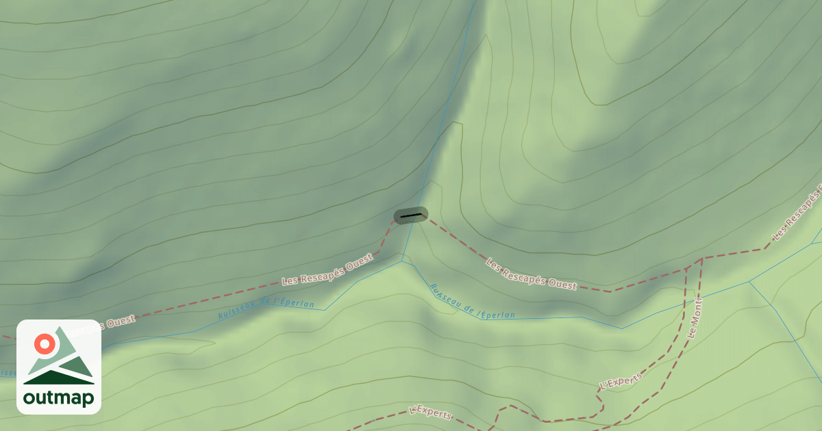 Map of Les Rescapés Ouest
