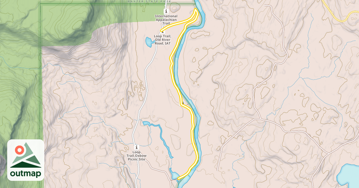 Map of Old River Loop Road