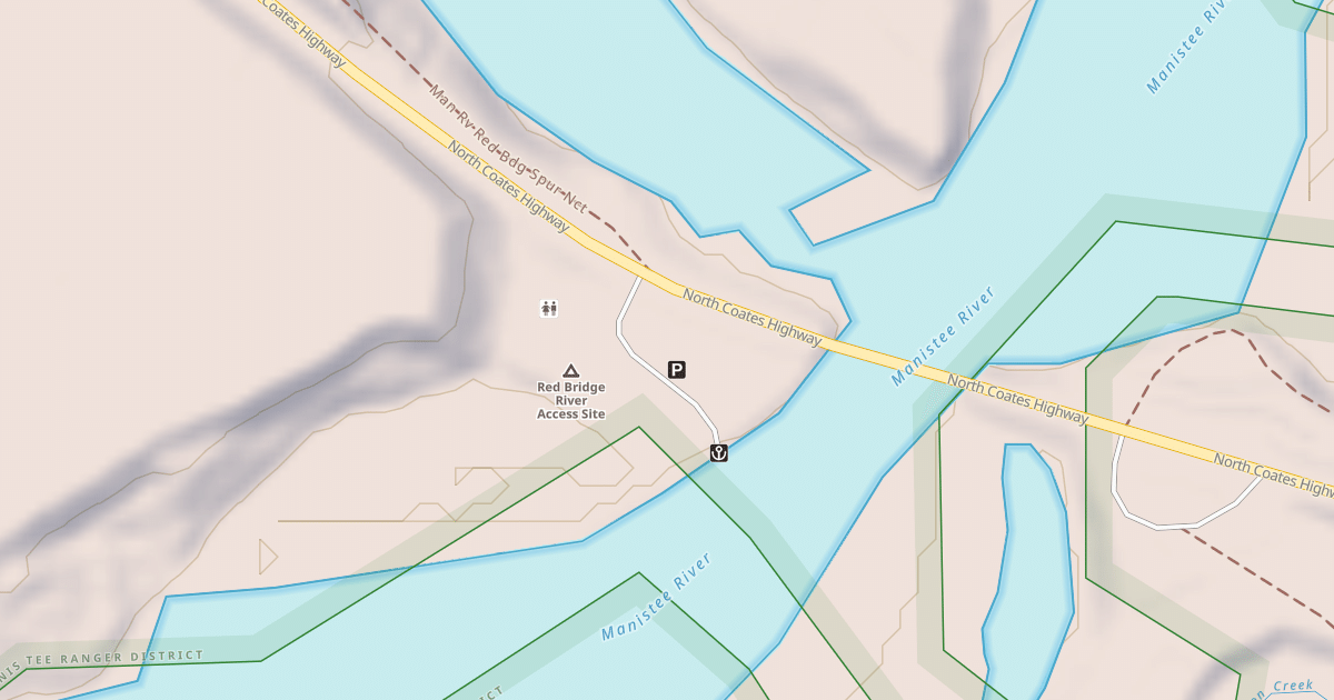Map preview of RED BRIDGE RIVER ACCESS