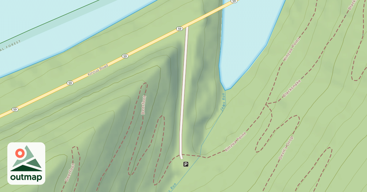 Map of DEVILS ELBOW