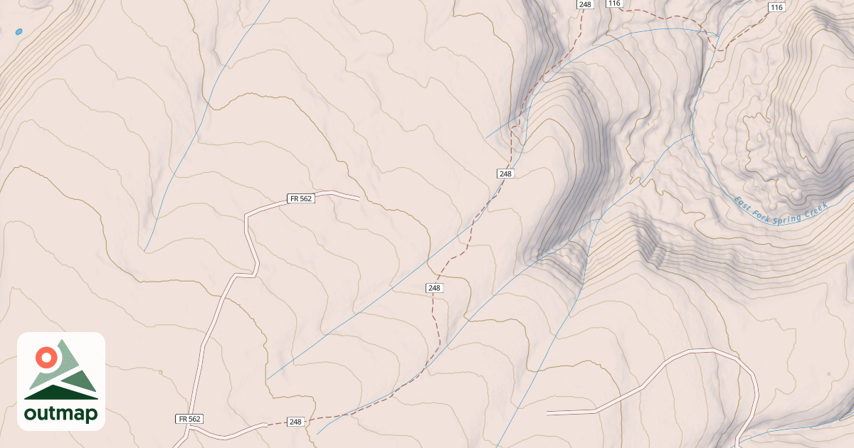 Map of USFS Motor Vehicle Use Map Trails 5443