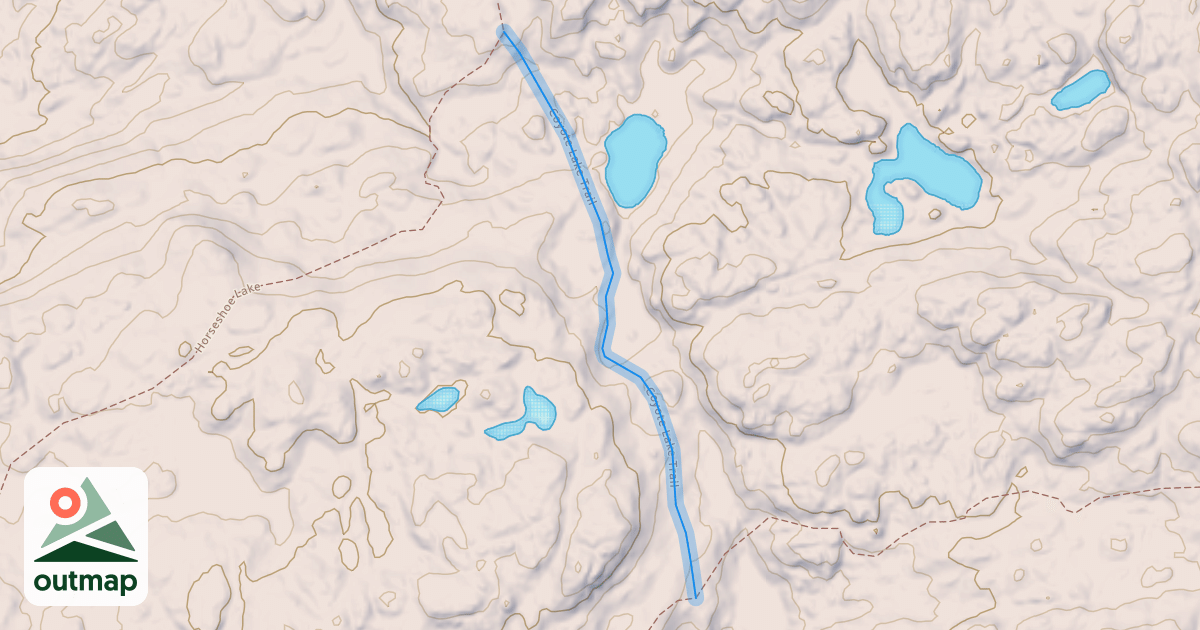 Map of Coyote Lake Trail