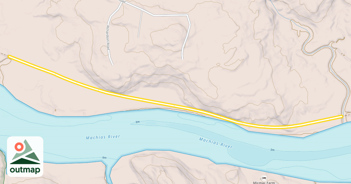 Map of Down East Sunrise Trail