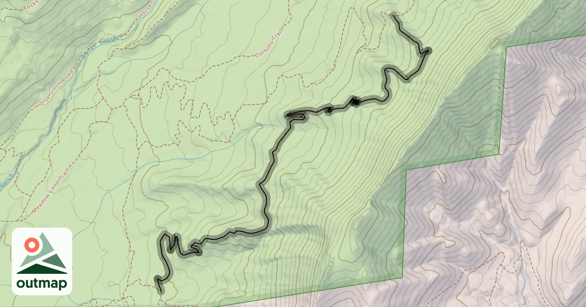Map of Rooster Trail