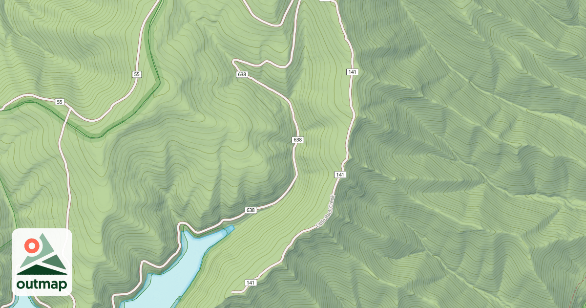 Map of LITTLE BACK CREEK
