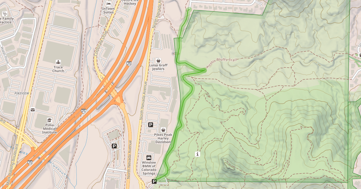 Map preview of Pulpit Rock Trail