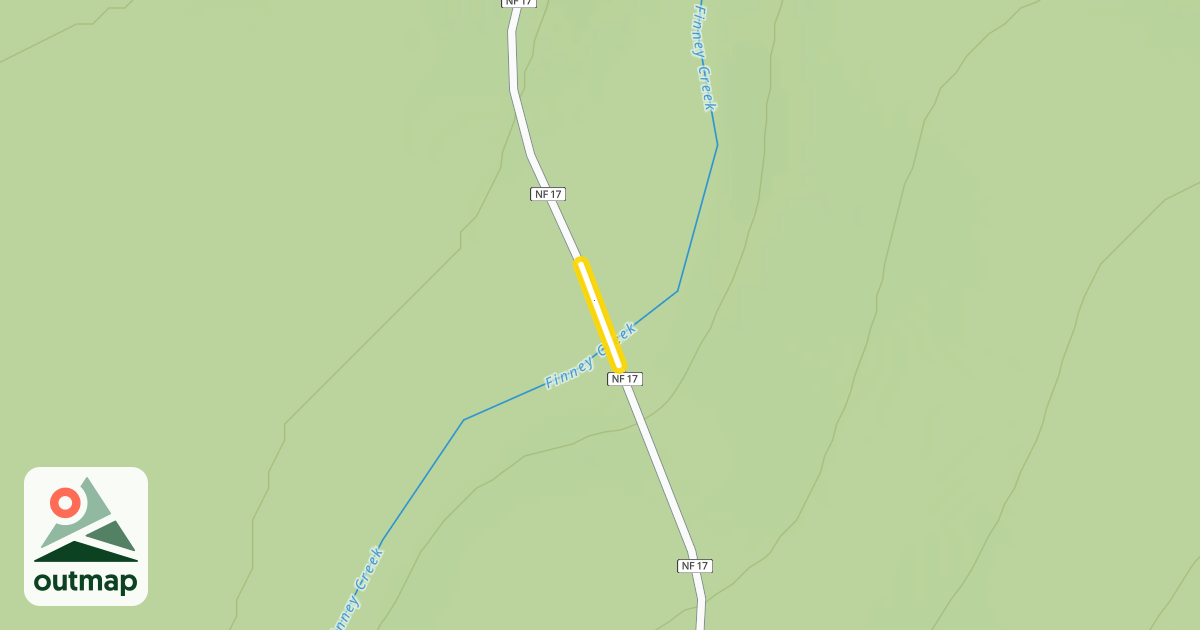 Map of Finney-Cumberland Road