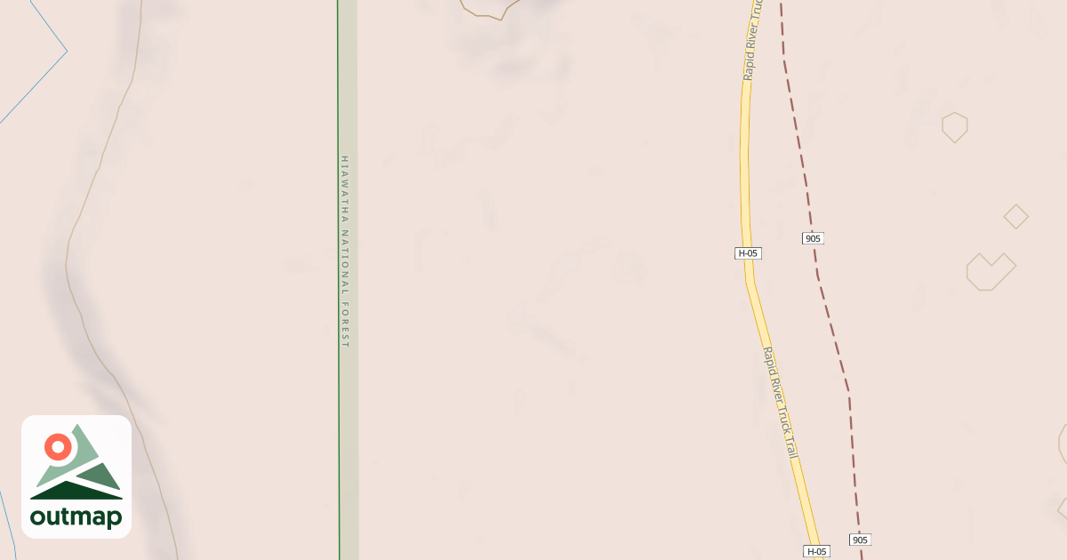 Map of RR TRUCK TRAIL SPUR G