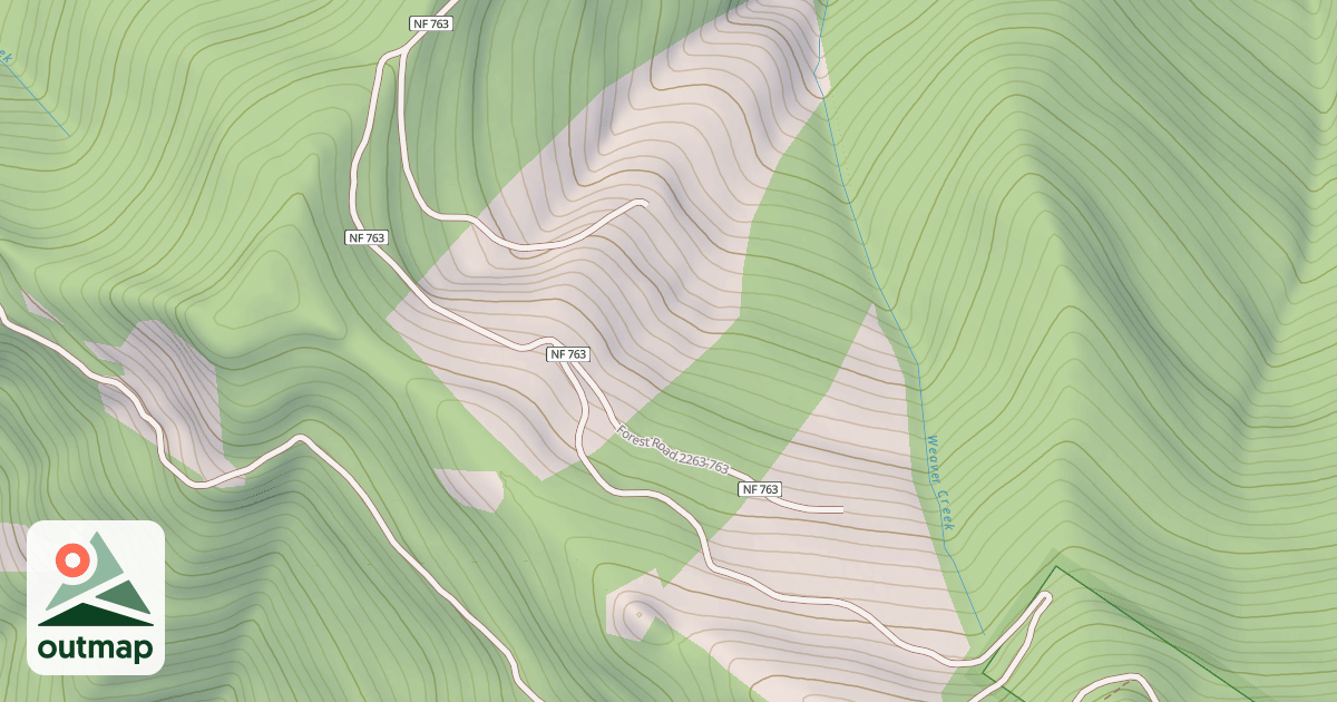 Map of CAT MTN. T.S.