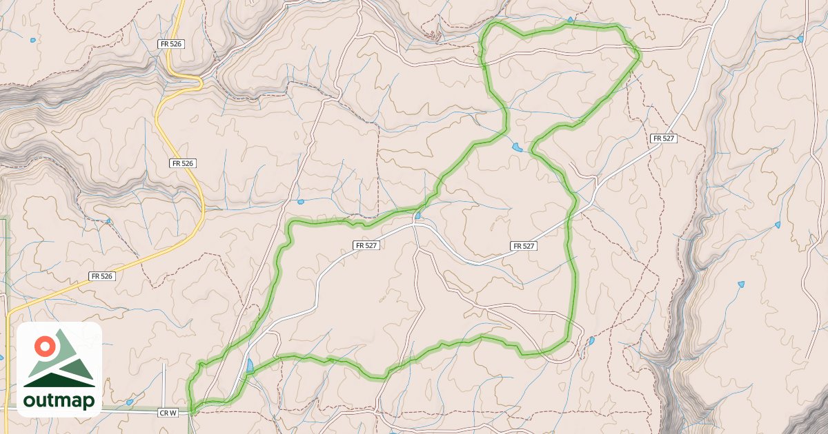 Map of Boggy Draw Loop (Trail #199)