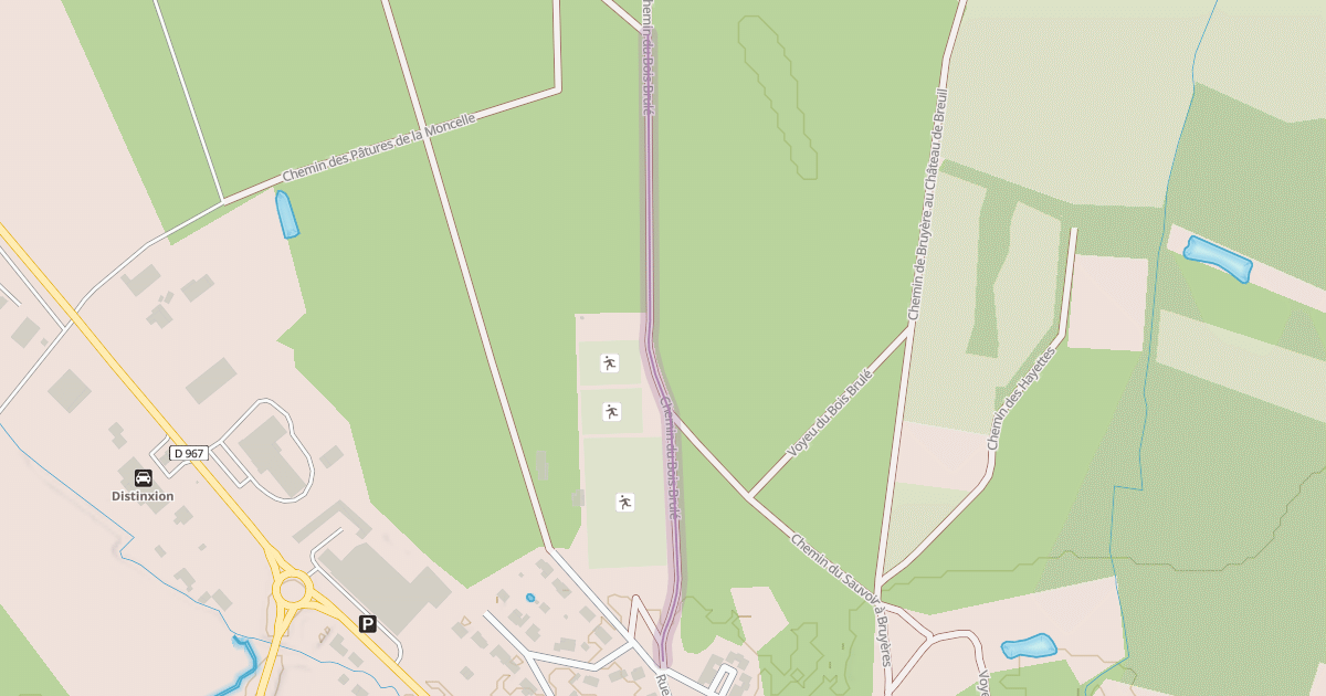 Map preview of Chemin du Bois Brulé