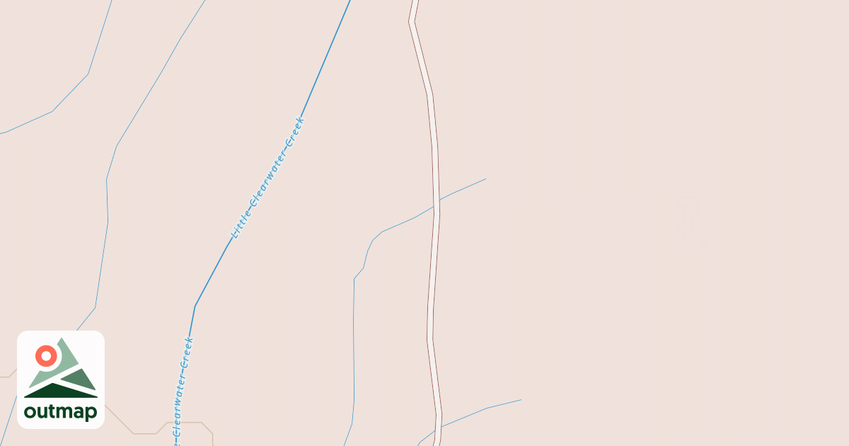 Map of Clearwater Creek North