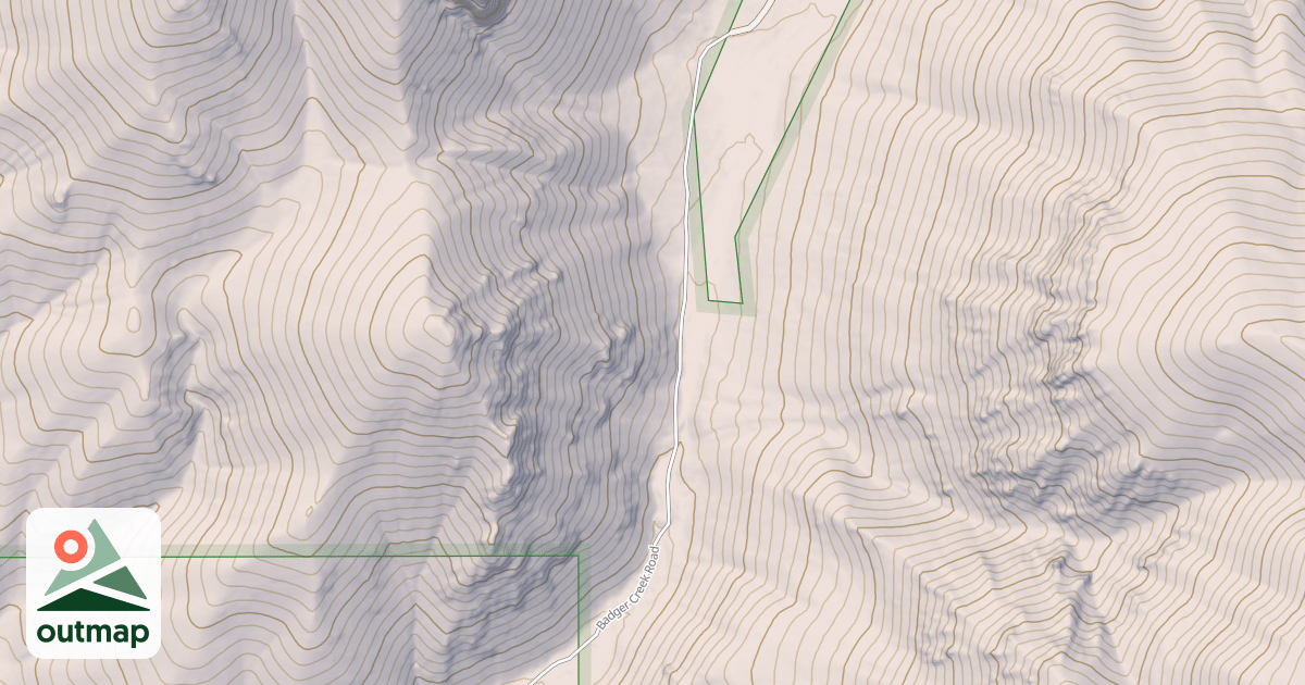 Map of BADGER CREEK