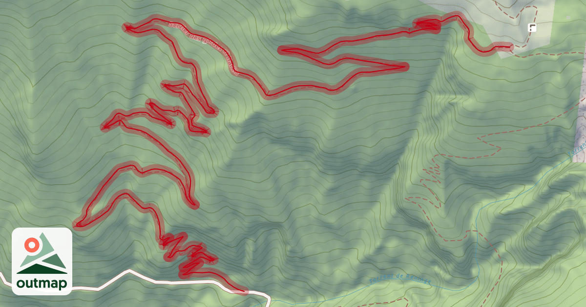 Map of Sentier des gardes et Harkis