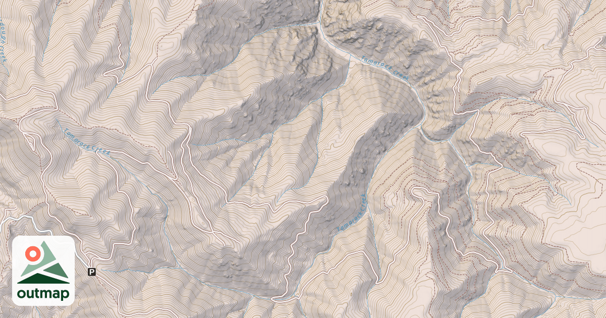 Map of DINKELMAN RIDGE
