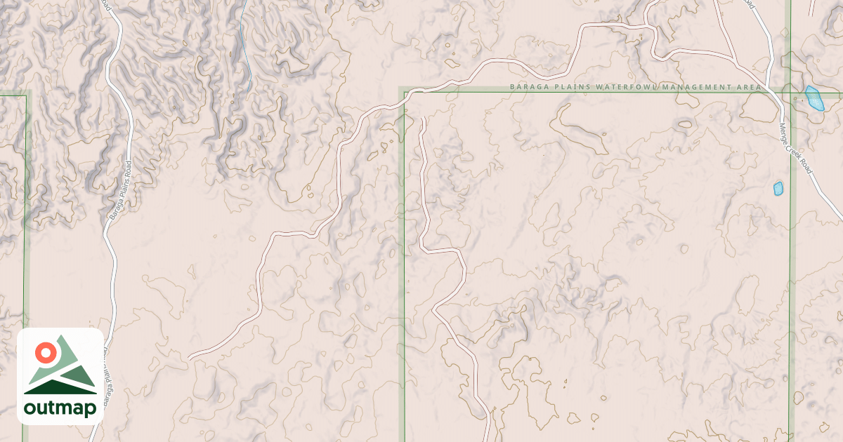 Map of Baraga Plains Trail
