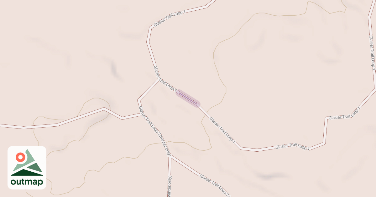 Map of Glasier Trail Loop 1