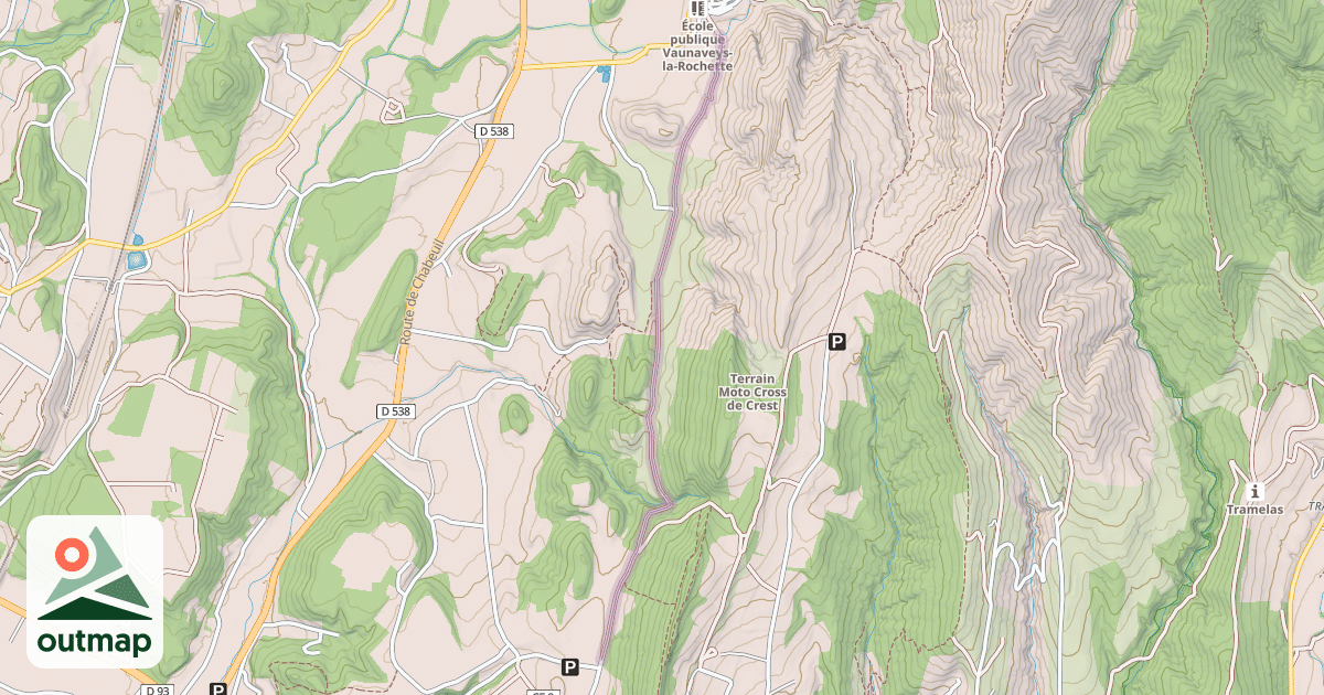 Map of Chemin de Crest