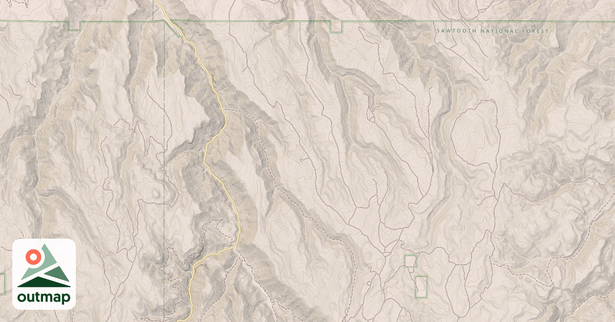 Map of DRY CREEK