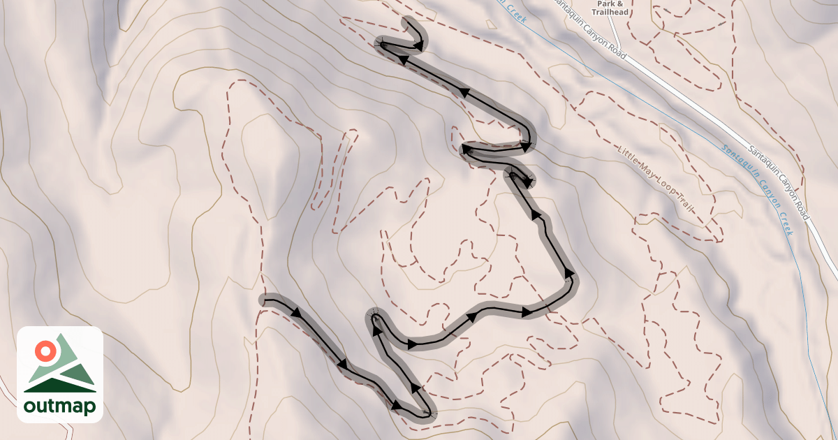 Map of Belly Wash Trail