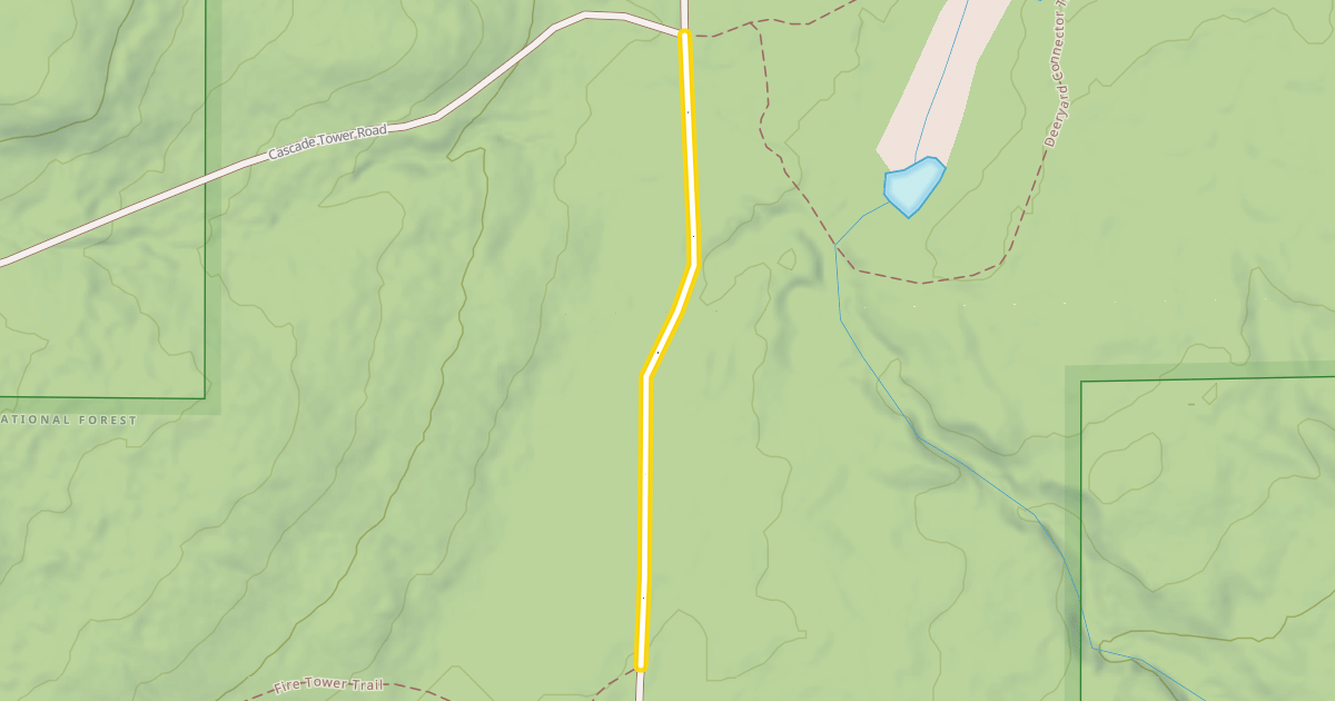 Map preview of Deer Yard Road