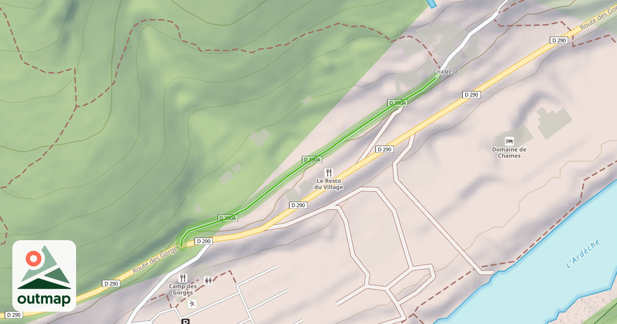 Map of Chemin du Tiourre