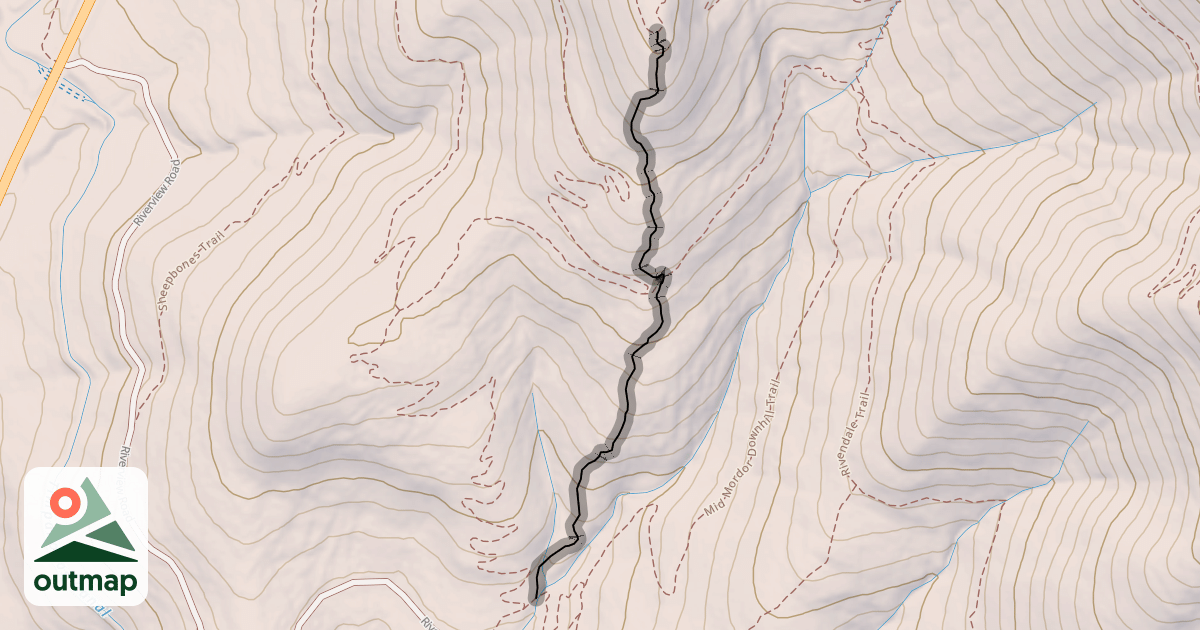 Map of Skidder 1 Trail