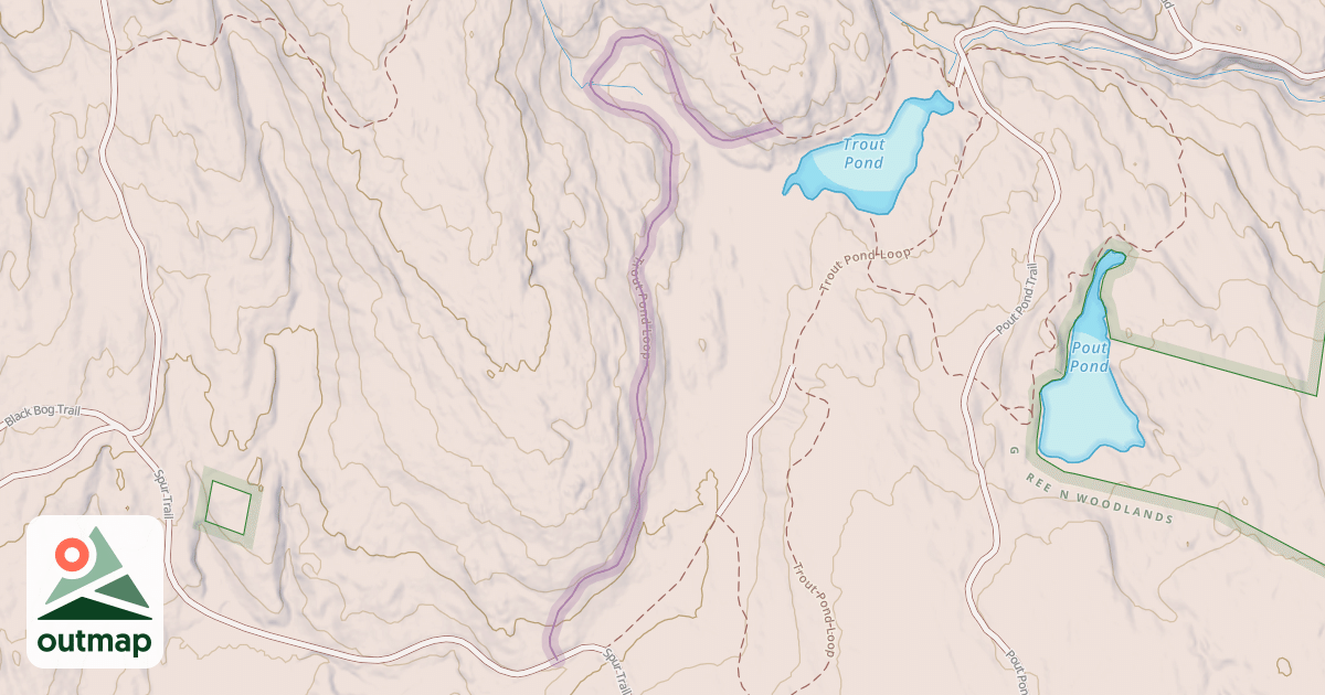 Map of Trout Pond Loop