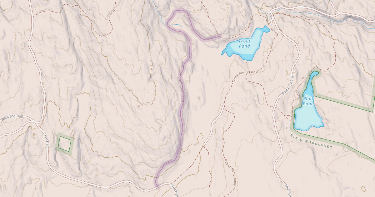 Map preview of Trout Pond Loop