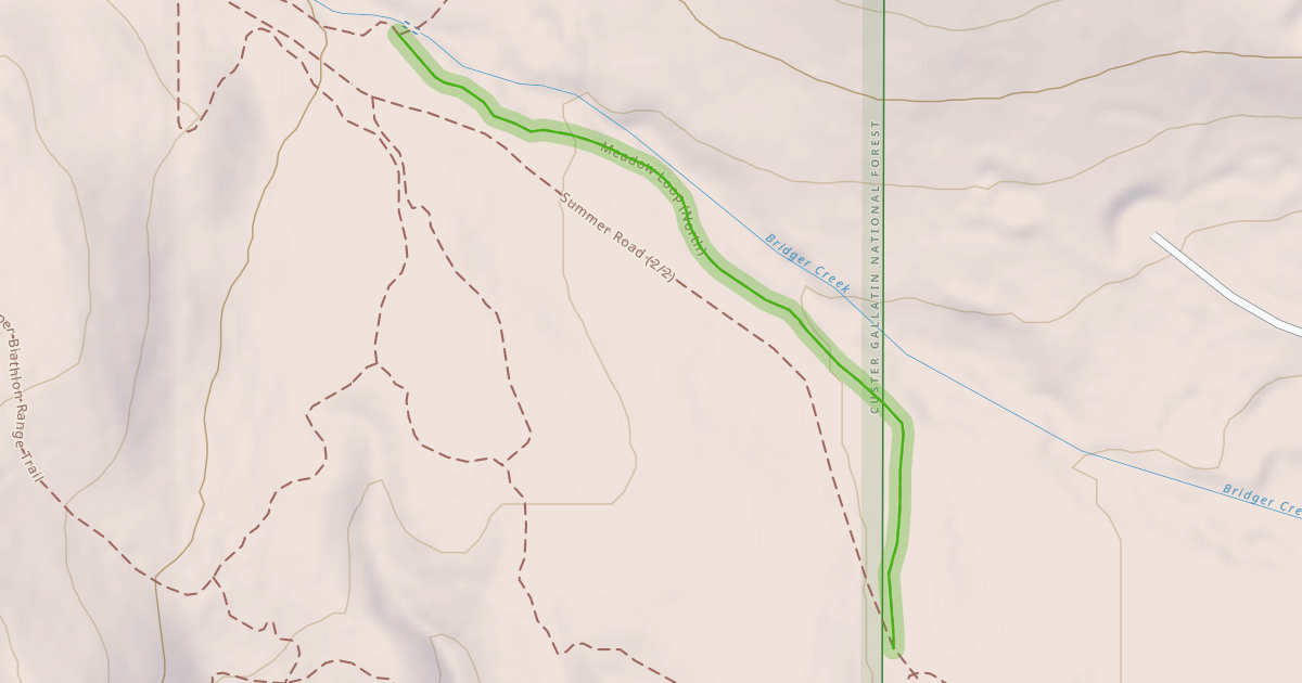 Map preview of Meadow Loop (North)