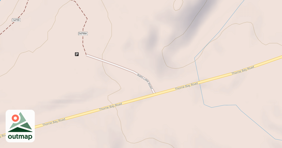 Map of BALLS LAKE