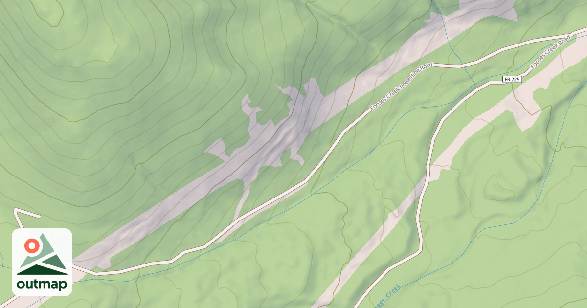 Map of FOOSES CREEK POWERLINE