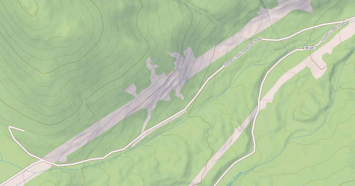 Map preview of FOOSES CREEK POWERLINE
