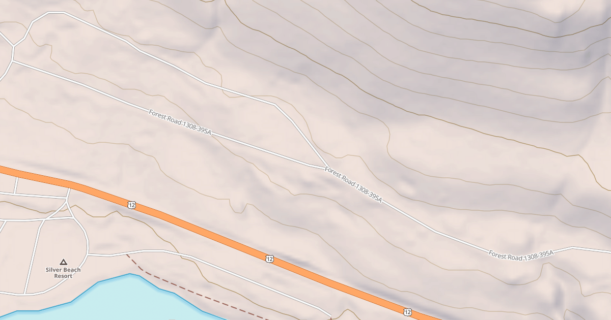 Map preview of USFS National Forest System Roads {B4613DF3-8617-449C-88B1-6906E2A348A0}