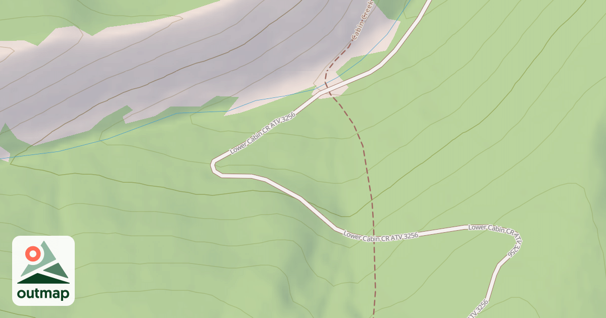 Map of Lower Cabin Cr Atv