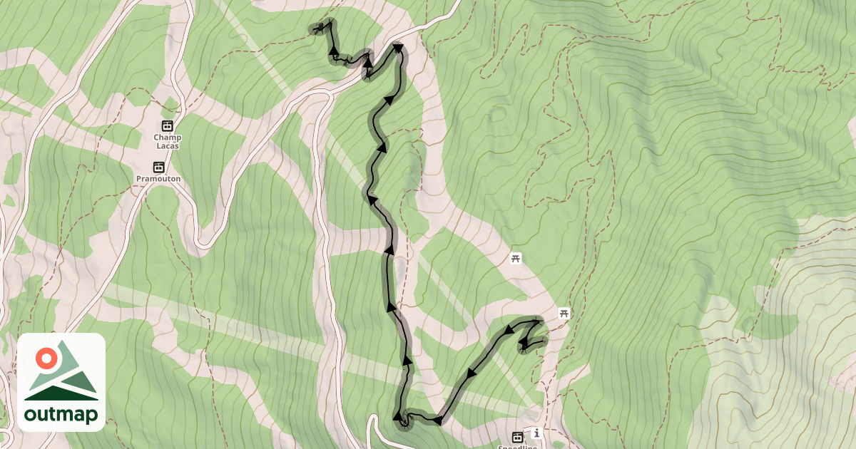 Map of Enduro La Teigneuse