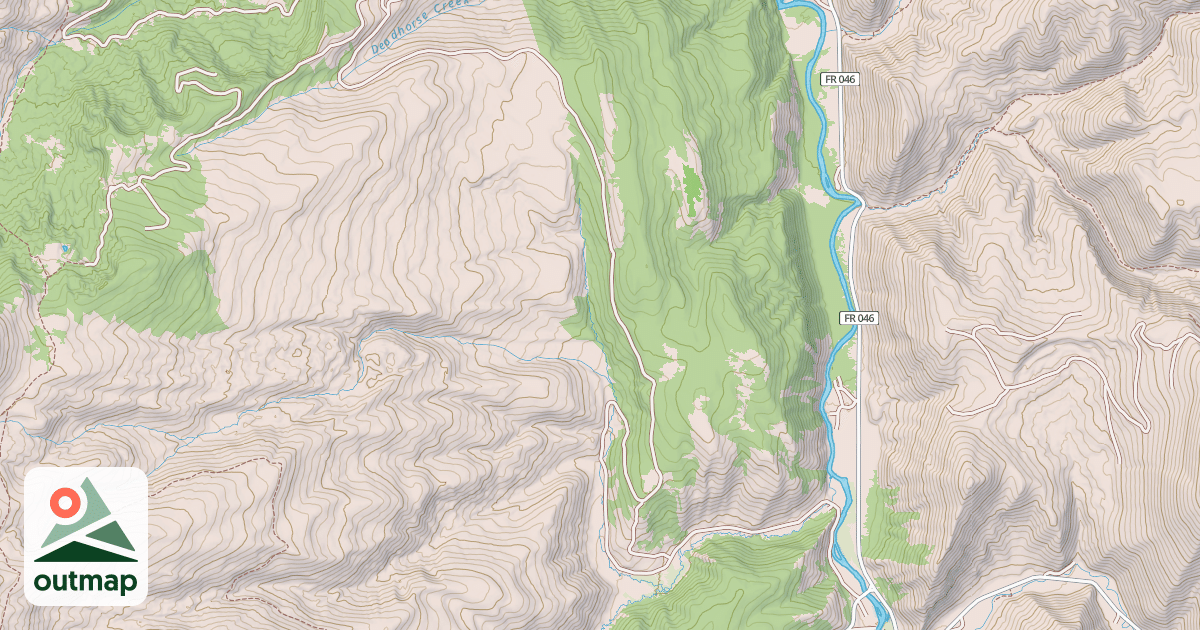 Map of Lower Cabin Cr Atv